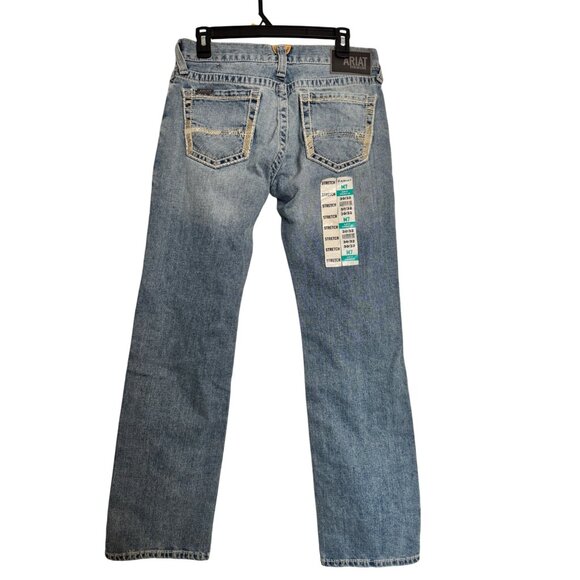 Arita M7 Slim Fit Stretch Straight Leg Size 30/32 Western Denim Jeans NWT - Picture 7 of 10